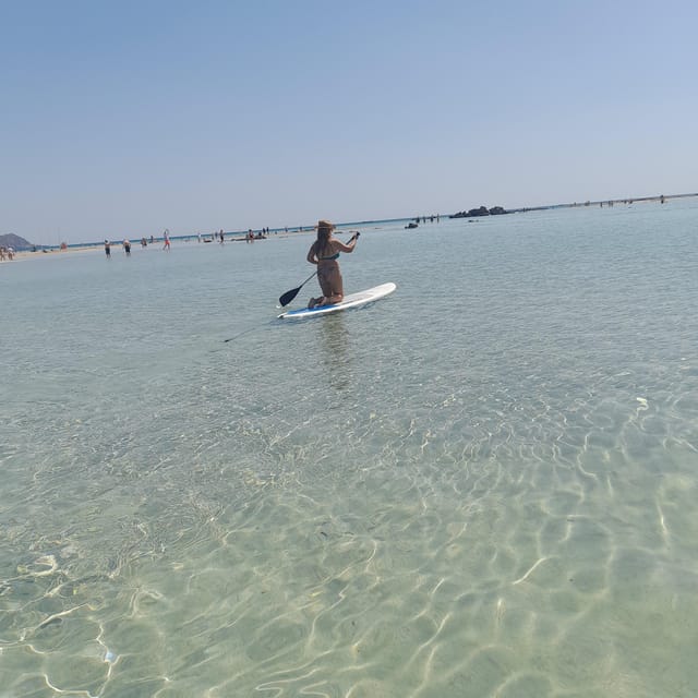 Elafonissi: Private Beach Day Trip with SUP - Fruit, juice, and water at the beach