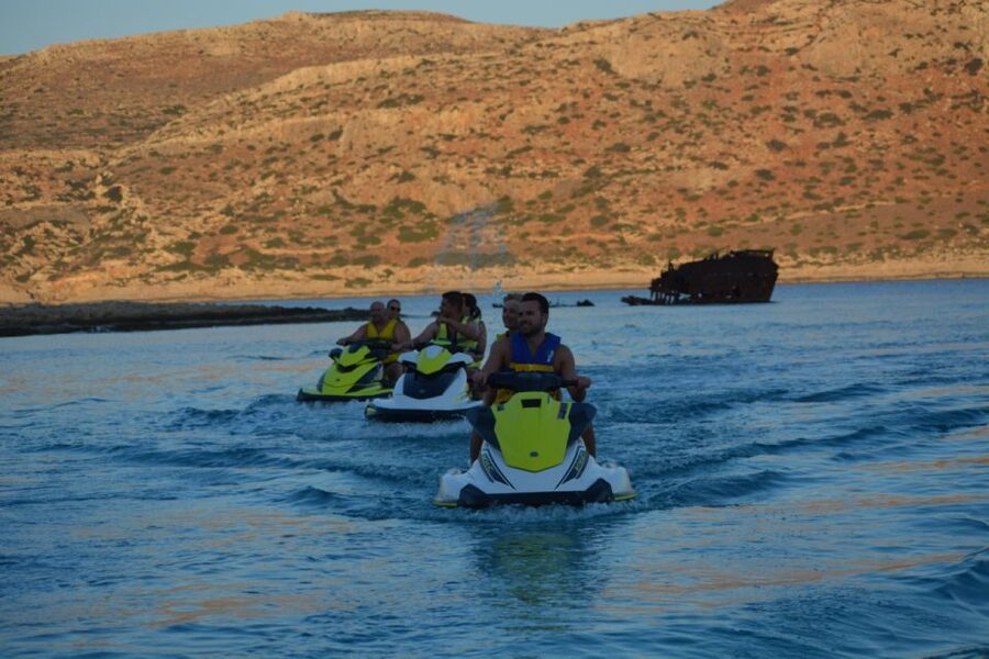 Falasarna: Jet Ski Safari to Balos Beach - Arriving at Balos Lagoon