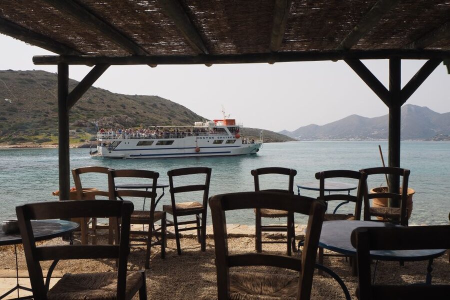 From Ag. Nikolaos: Spinalonga & Kolokytha Cruise with Lunch - What lunch is really like on board