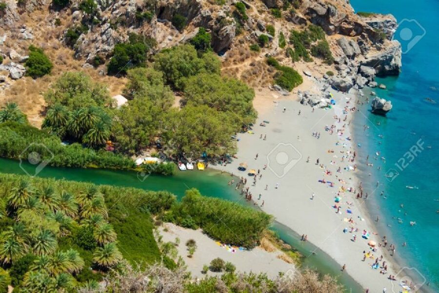 From Chania: Day Trip to Preveli Palm Beach - Pickup from Chania and the long coach ride