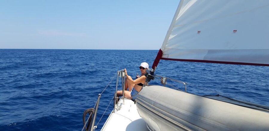 From Chania: Fully Private Sailing Cruise with Meal & Drinks - Ai Giannis Beach and the small chapel