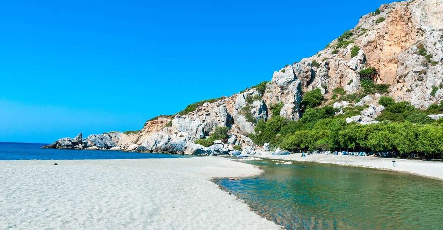 From Chania: Preveli Palm Beach Day Tour - Asomatos or Spili gives the morning some character