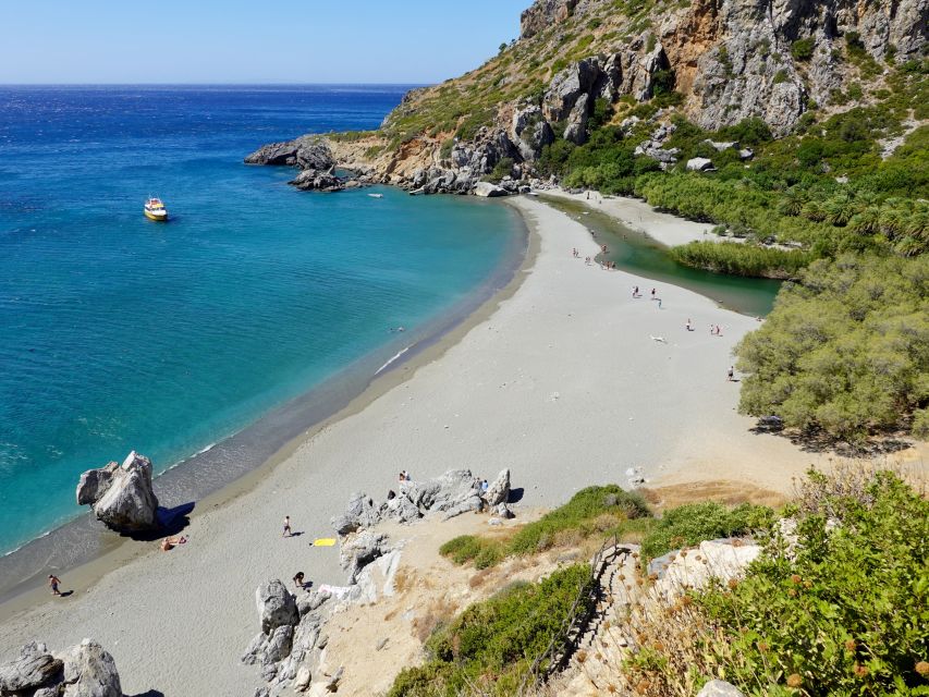 From Chania: Preveli Palm Beach Day Tour - Two and a half hours among palms, pools, and pebbles
