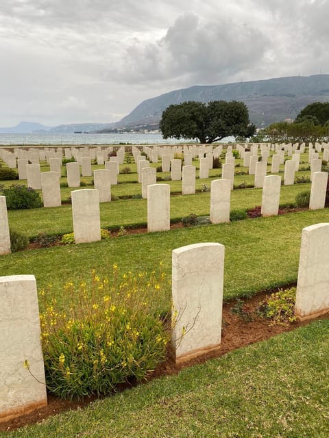 From Chania: Zorbas Beach, Agia Triada, Allies War Graves - The Allied War Cemetery of Souda Bay