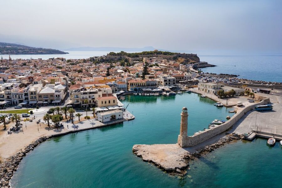 From Heraklion: Chania Town, Kournas Lake, and Rethymno Tour - Chania: 2 hours 30 minutes around the Venetian harbor