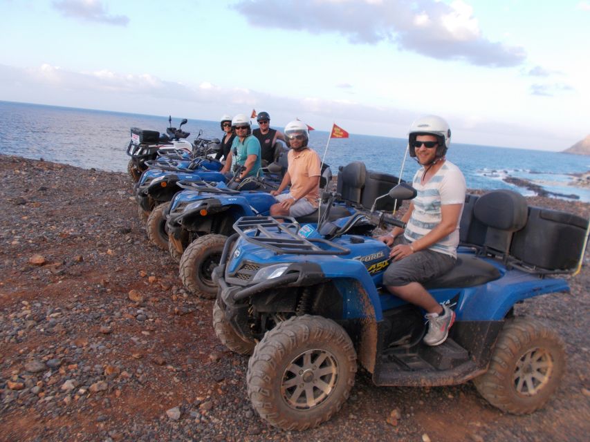 From Hersonissos/Malia: Guided Sunset Quad Safari - Getting on the 520cc quad
