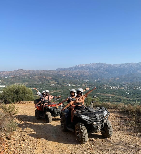 From Platanias: Quad safari with Hotel transfer - Leaving Platanias for the Cretan hills