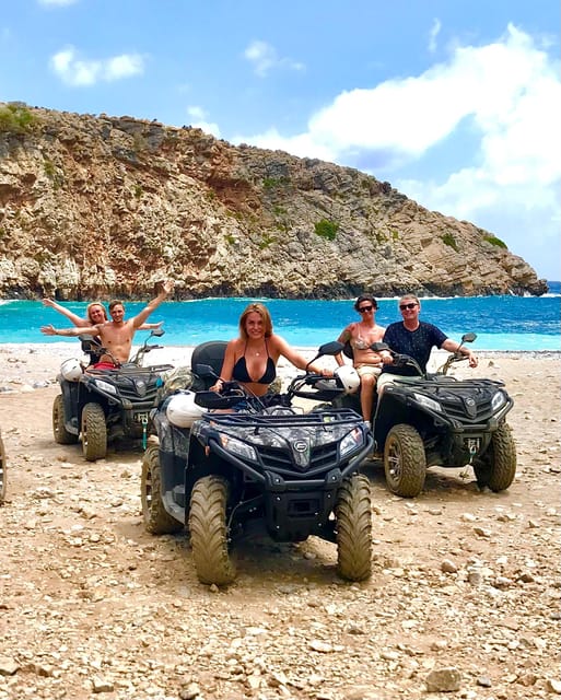 From Platanias: Quad safari with Hotel transfer - The mountain route, olive groves, and village roads