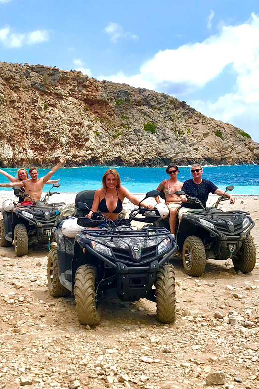 From Platanias: Quad safari with Hotel transfer - What riding a CFMoto 450 ATV feels like