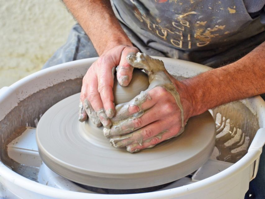 From Rethymno: Arkadi, Margarites, Melidoni Cave, and Axos - Margarites pottery, where you make something yourself