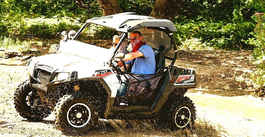 From Rethymno: Half-Day Off-Road Buggy Safari - Coffee above Potami Lake at Gidospito