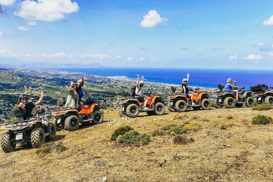 From Rethymno: Half-Day Quad Bike Safari - Leaving the coast for the Maroulas mountains