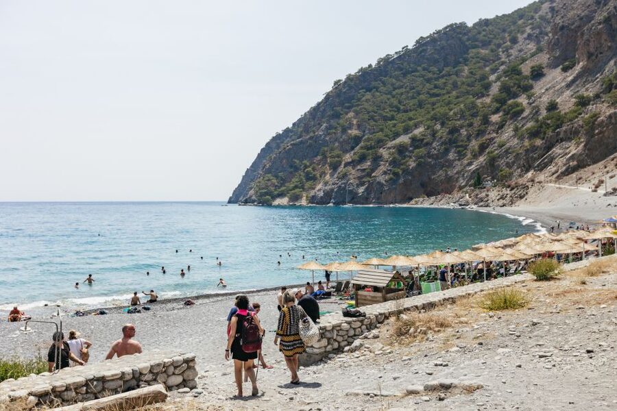 From Rethymno: Samaria Gorge Full-Day Trek, Pickup & Guide - Reaching Agia Roumeli after five to six hours