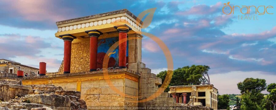 Full-Day Tour:Lasithi Plateau -Mythology Park&Knossos Palace - The view down to the Pediada Plain