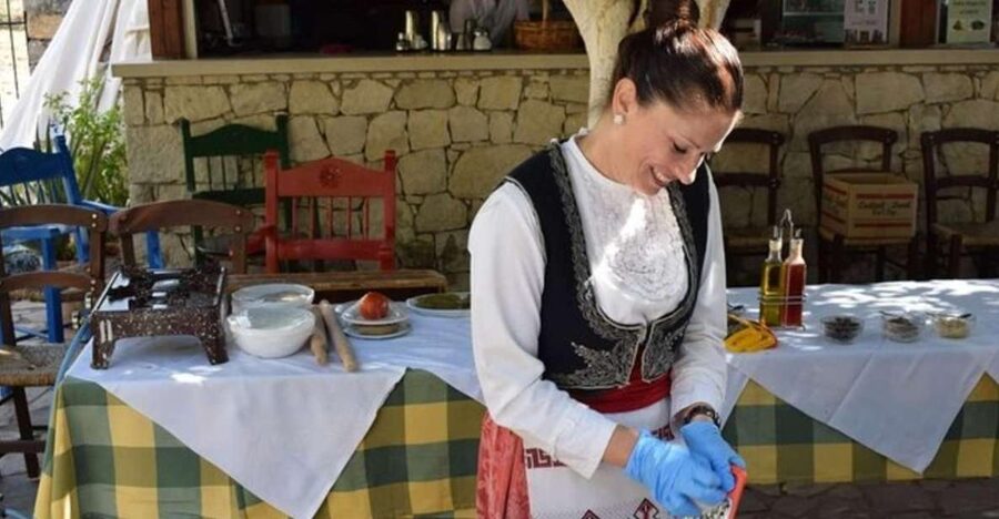 Heraklion: Cretan Cooking Lesson with Lunch in Arolithos - Lunch on the Terrace Above Heraklion