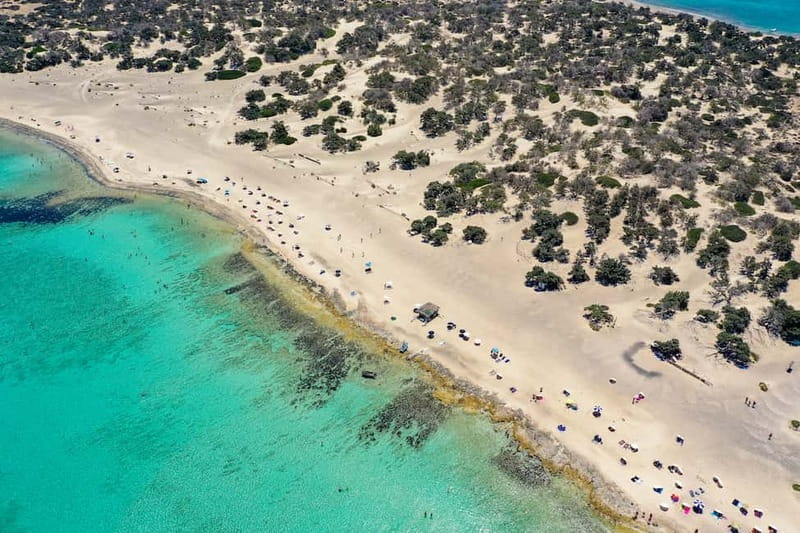 Heraklion:Cruise to Chrissi island natural park with pick up - Thirty minutes in Ierapetra before the ferry