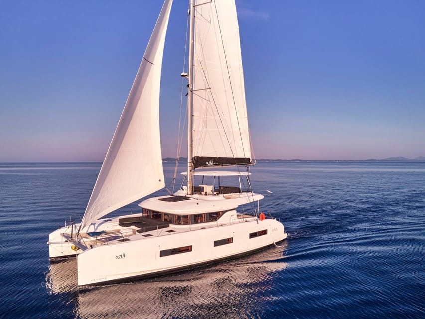 Heraklion: Dia Island Luxury Catamaran Cruise with Meal - Transfers from Heraklion, Malia, Rethymno, and beyond