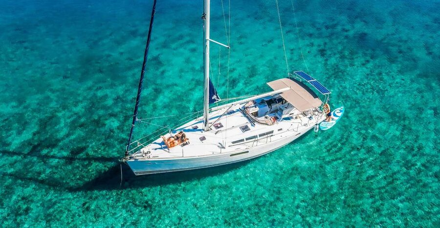 Heraklion: Dia Island Sailboat Cruise with Swimming and Meal - Swimming, snorkeling, and paddleboarding