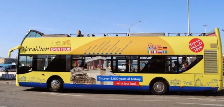 Heraklion: Hop-on Hop-off Open Top Bus Sightseeing Tour - Old town, market streets, and the Historical Museum