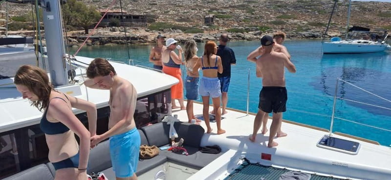 Heraklion: Luxury Catamaran Cruise to Dia Island with Lunch - What the $144 price really covers