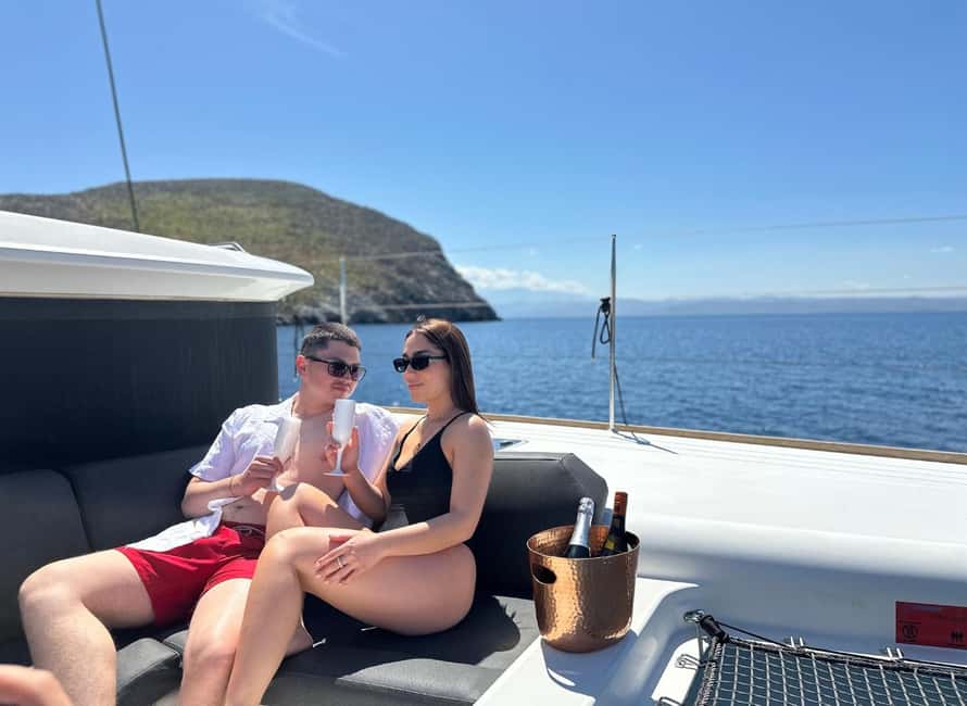 Heraklion Luxury Catamaran Dia Isla -Gourmet Lunch Top Rated - A real lunch, not an afterthought
