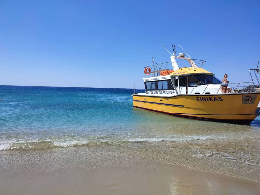 Heraklion: Preveli By Boat, Damnoni & Kourtaliotiko Springs - The boat ride to Preveli Palm Beach