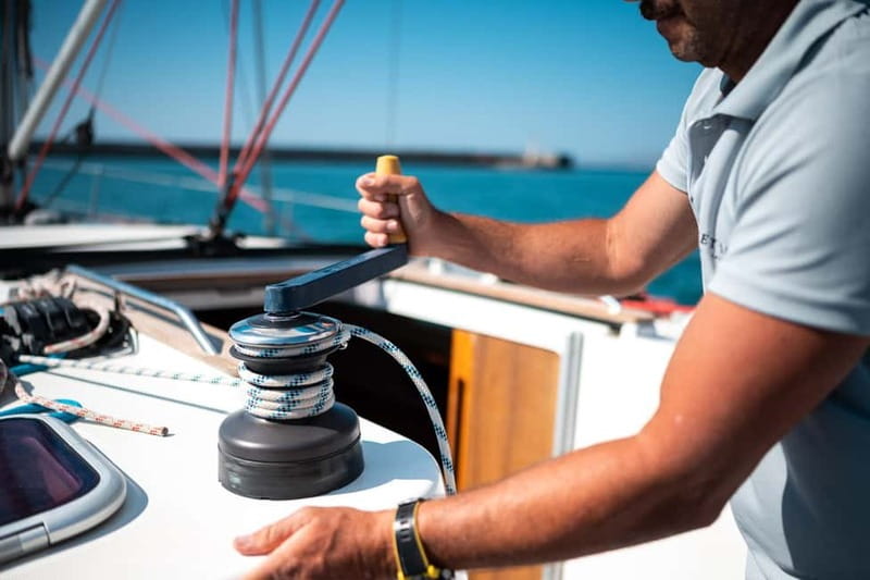 Heraklion: Sailing Trip to Dia Island with Lunch & Swimming - Saint George Bay and the blue water stop