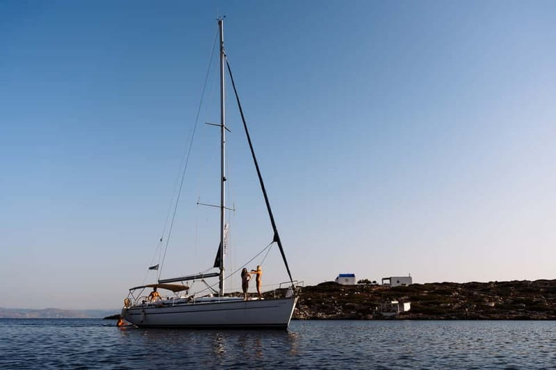 Heraklion: Sunset Sailing Cruise Dia Island with Snorkeling - Sailing away from Heraklion Port