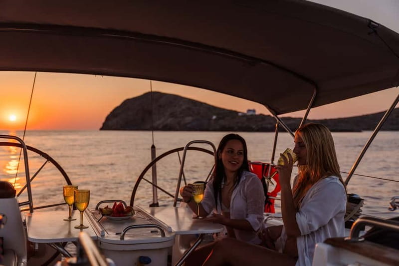 Heraklion: Sunset Sailing Cruise Dia Island with Snorkeling - Food, drinks, and a Cretan pause