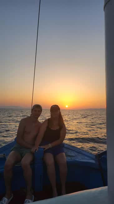 Hersonissos: Agapi Fishing Trips Sunset Cruise - Sunset from a fishing boat