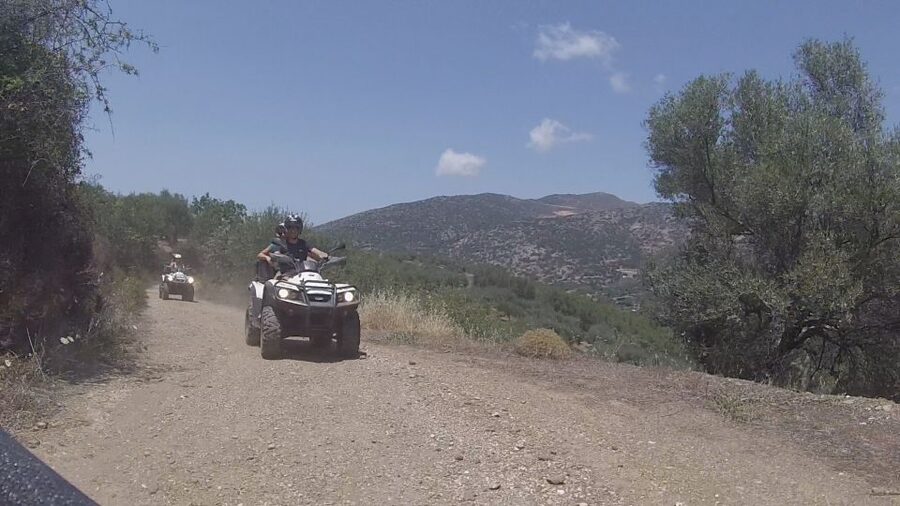 Hersonissos: ATV Quad Bike Safari in the Mountains of Crete - Churches, grazing animals, and the stop at Karouzanos