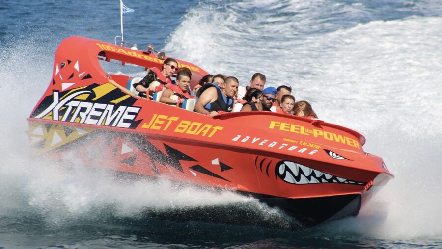 Hersonissos: Jet Boat Tour with Snorkeling - What the 30-minute jet boat ride feels like