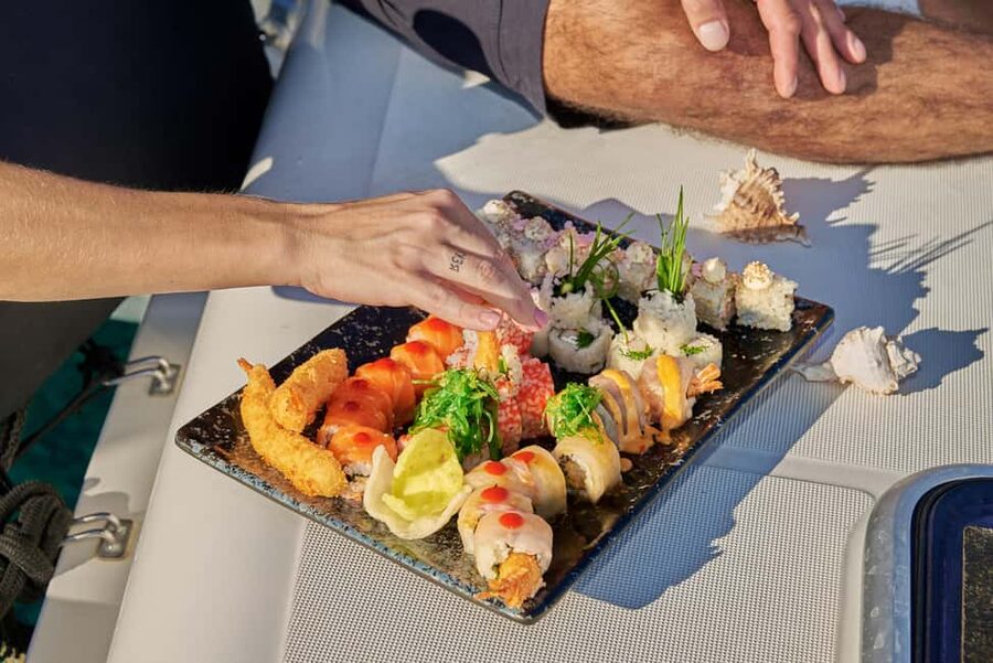 Hersonissos: Sunset Catamaran Cruise with Snacks and Drinks - What the catamaran setup means for you