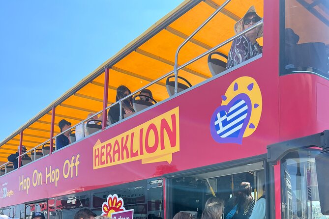 Hop-On Hop-Off Sightseeing Bus Tour in Heraklion - City Route Stop 10 to 12: hotel district, museum, and bus station