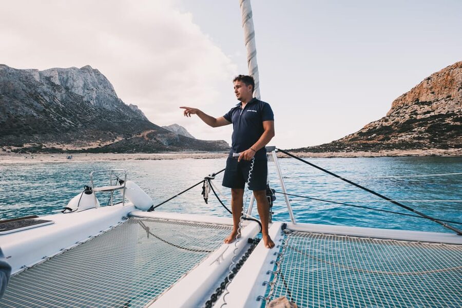 Kissamos: Balos & Gramvousa Luxury Catamaran Sailing Cruise - The short crossing to Gramvousa