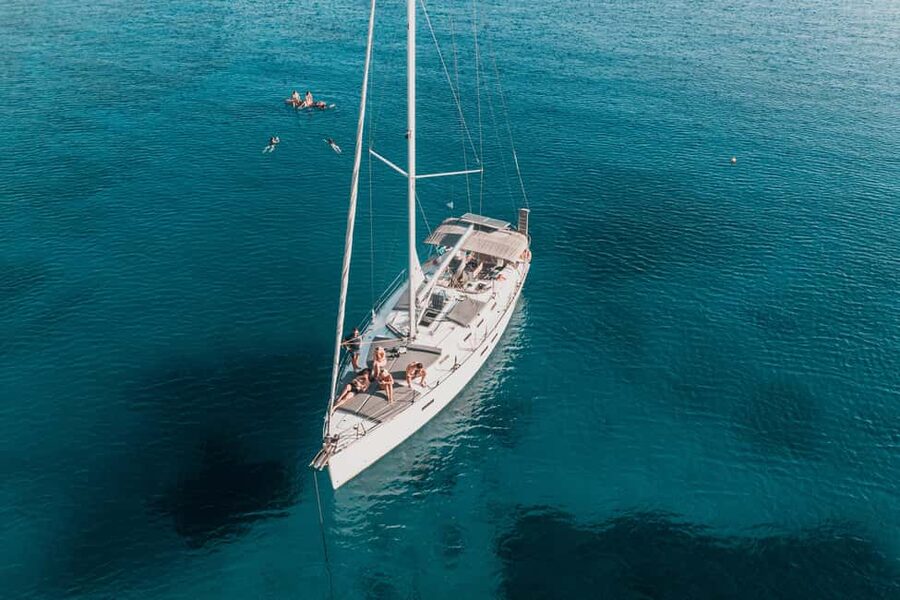 Kissamos: Balos Lagoon Sunset Sailing Cruise - Reaching Balos Lagoon by yacht