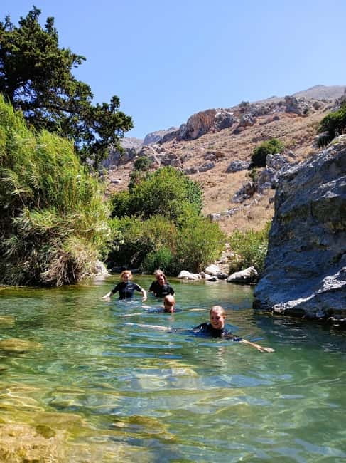 Kourtaliotiko Gorge: Guided River Adventure Trek with Lunch - Frogs, dragonflies, turtles, and plants