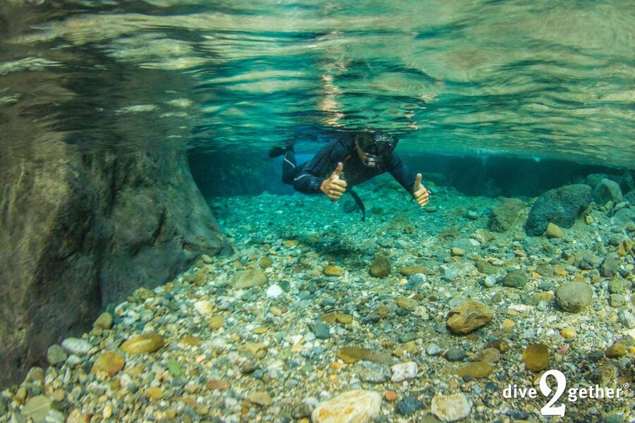Kourtaliotiko Gorge: Snorkel Trip to the Waterfalls - Learning to snorkel in the lagoon
