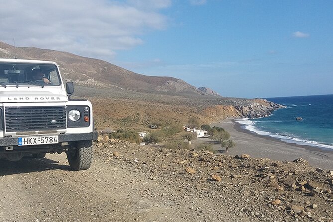Land Rover Safari: Tripitis Gorge and Beach, South Crete - Lunch at a beachside taverna