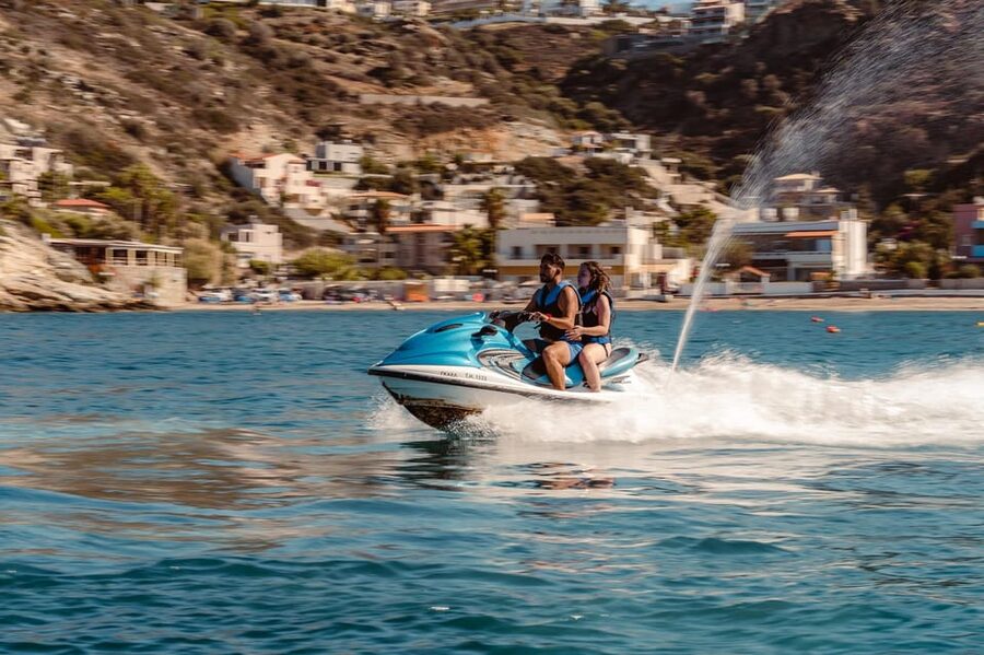 Lygaria Beach: Jet Ski - Playing with the waves at Lygaria