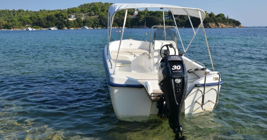 Lygaria: Private Motorboat Cruise with Snorkeling & Swimming - Setting out toward Agia Pelagia Bay