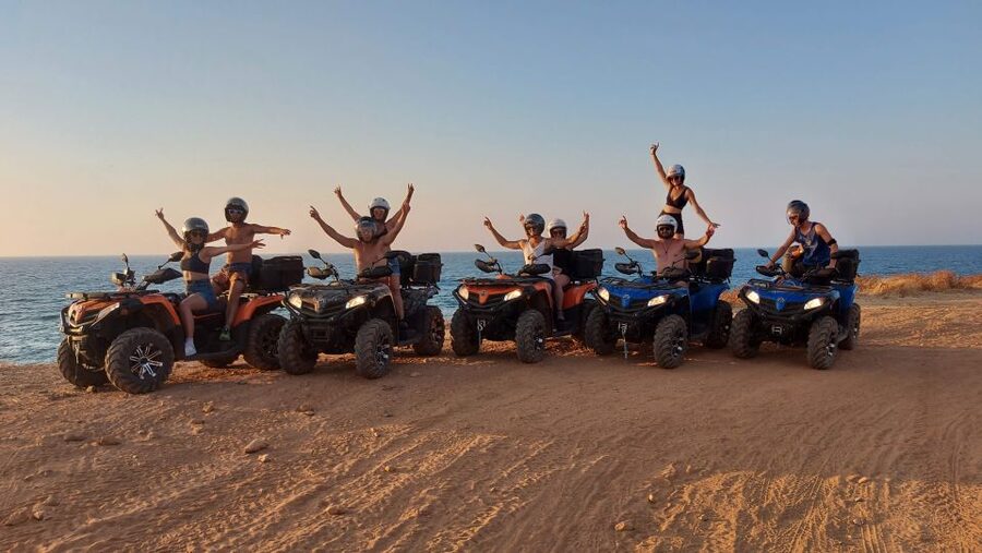 Malia: Off-Road Quad Safari Evening Tour with Dinner - Riding through olive groves and vineyards
