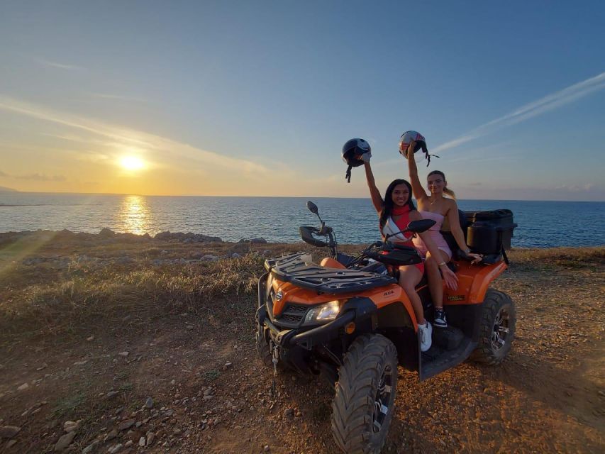 Malia: Off-Road Quad Safari Evening Tour with Dinner - The final dusty run and dinner in Malia