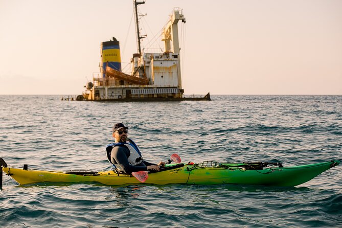 Morning Kayak Tour to Kissamos Bay Shipwreck & Exclusive Beach - Resting and snorkeling at the small beach
