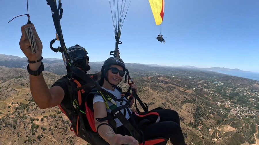 Paragliding in Chania - Coast, beaches, and Caretta caretta turtles