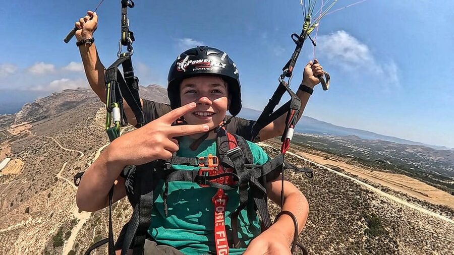 Paragliding in Chania - What the $165 price covers