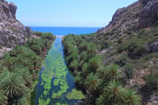 Preveli Beach and Damnoni Kourtaliotikowaterfalls from Rethymno - Kourtaliotiko Gorge ends the route with waterfalls