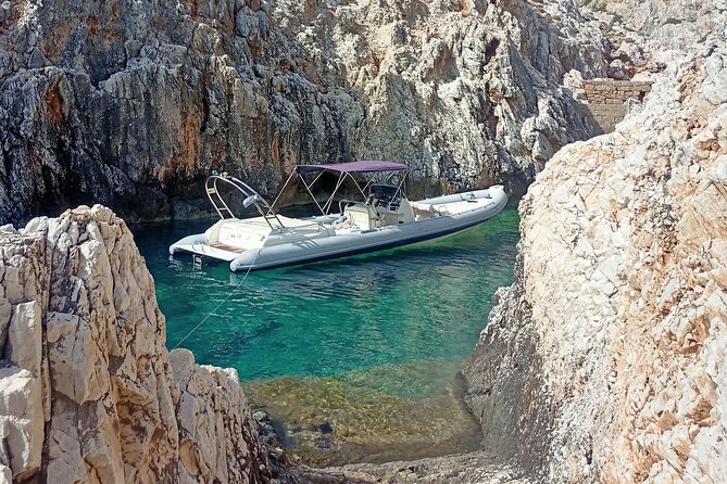 Private Boat Trip Chania Seitan (price per group-up to 9 people) - Katholiko Monastery and Its Clear Water
