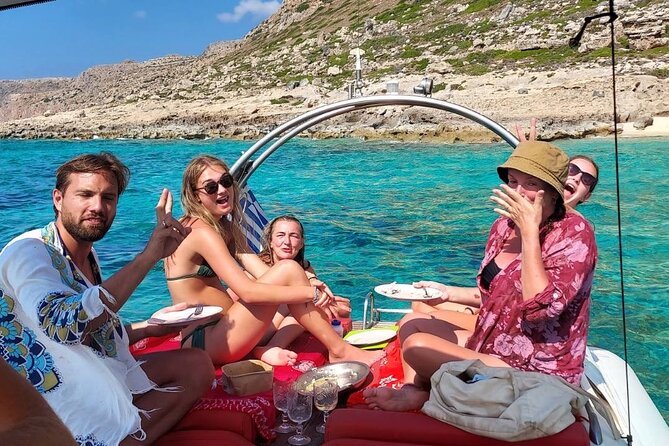 Private Boat Trip Kissamos Balos (price per group - up to 10 people) - Gramvousa Beach and the climb to the Venetian fortress