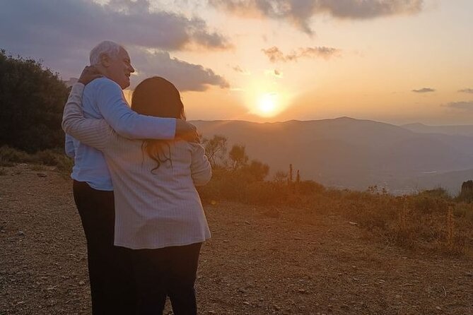 PRIVATE Jeep Safari 4x4 SUNSET (with Dinner) in Mountains CRETE - Sunset above Crete with a glass of sparkling wine